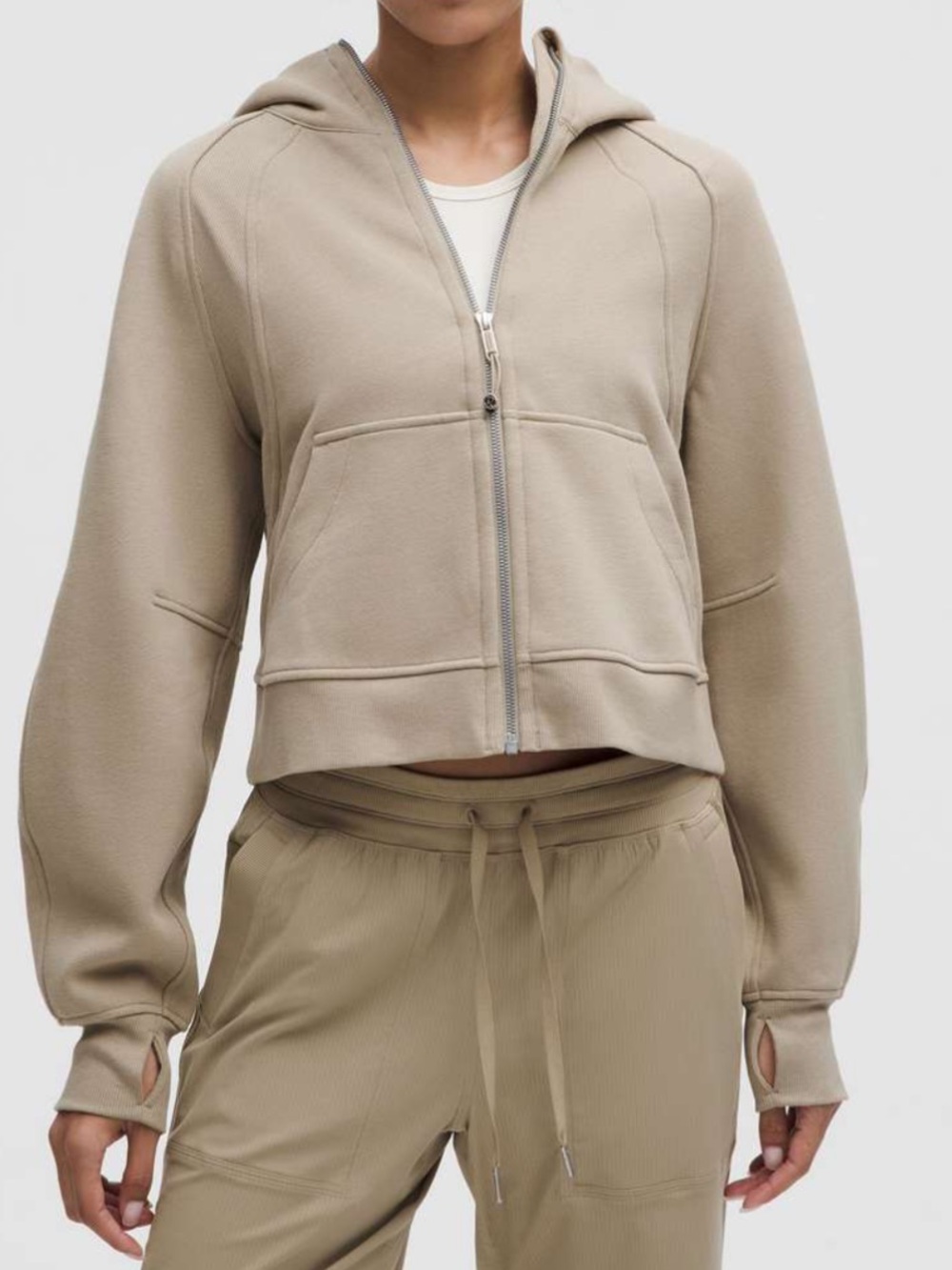 NWT!🍋🍋Lululemon Scuba Oversized Full-Zip Hoodie🍋🍋. X-small/Small. Sheer Oak